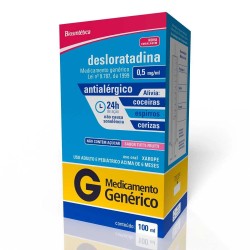 DESLORATADINA 0,5MG XPE C/100 ML BIOSINTETICA