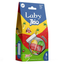 PROTETOR LABIAL LABY TRIO 3 EM 1 CHITA LILITH E ICEKISS COM 3 UND