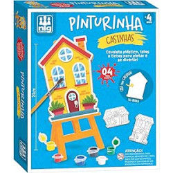 BRINQUEDO KIT DE PINTURA INFATIL PINTURINHA CASINHAS