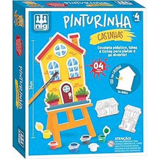 BRINQUEDO KIT DE PINTURA INFATIL PINTURINHA CASINHAS