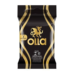 PRESERVATIVO OLLA LUBRIFICADO COM 3 UND