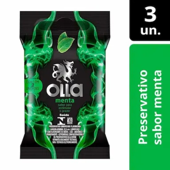 PRESERVATIVO OLLA LUB MENTA C/3