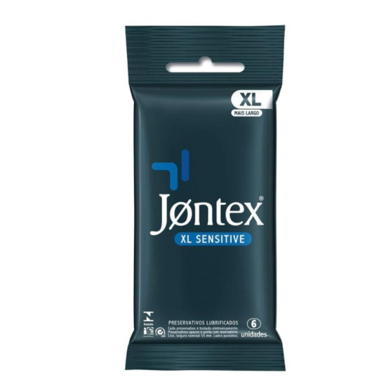 PRESERVATIVO JONTEX XL SENSITIVE COM 6UND