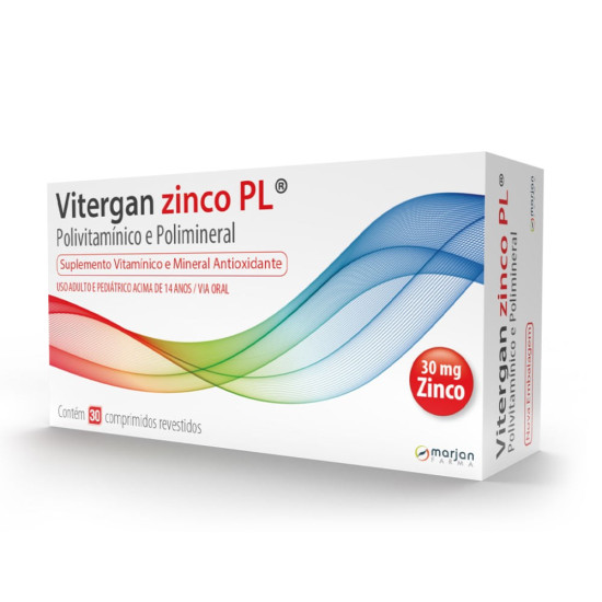 VITERGAN ZINCO PLUS ADT COM 30 CAPSULAS