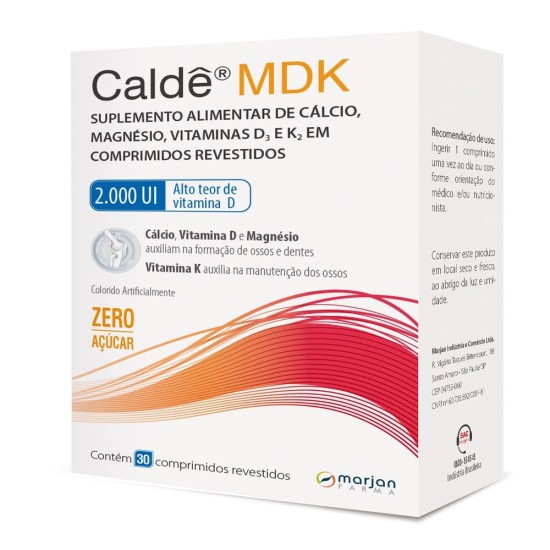 CALDE MDK 2.000UI C/30 COMPRIMIDOS