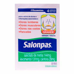 SALONPAS ADESIVO GDE COM 4 UN