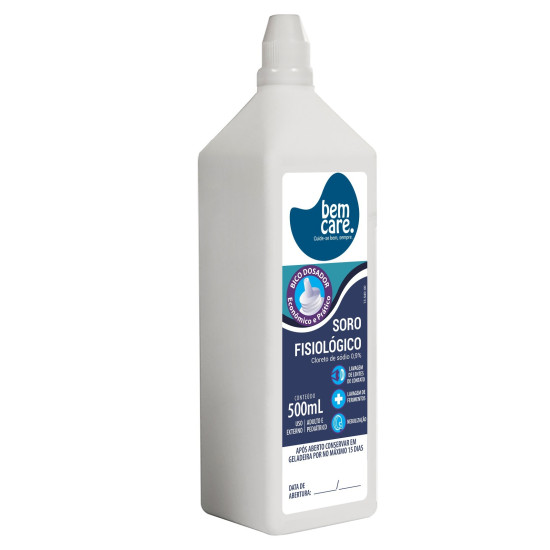 SORO FISIOLOGICO BEM CARE 500ML