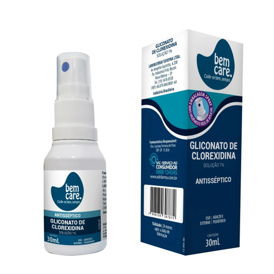 ANTISSEPTICO 1% BEM CARE COM 30 ML