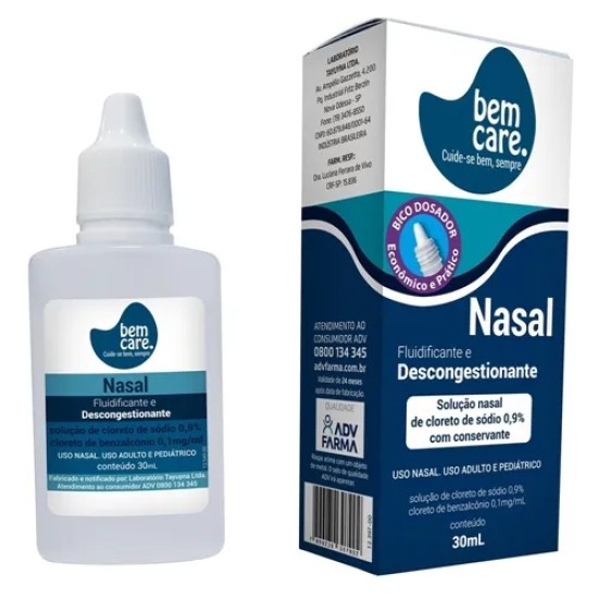 DESCONGESTIONANTE NASAL BEM CARE C/30ML