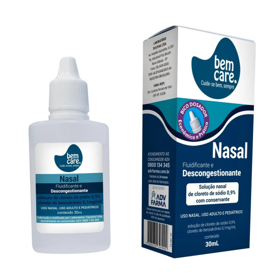 DESCONGESTIONANTE NASAL BEM CARE COM 30ML