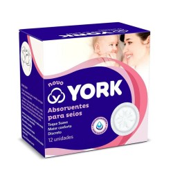 ABSORVENTE SEIOS YORK 12 UNID