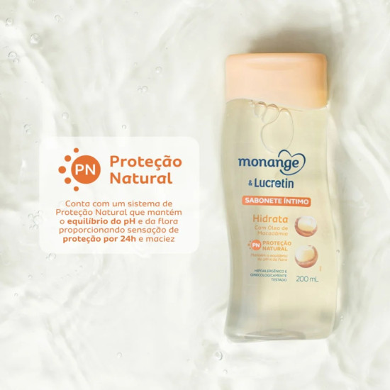 SABONETE INTIMO MONANGE E LUCRETIN HIDRATA 200ML