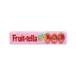 BALA FRUITTELLA MASTIGAVEL MORANGO 40 G