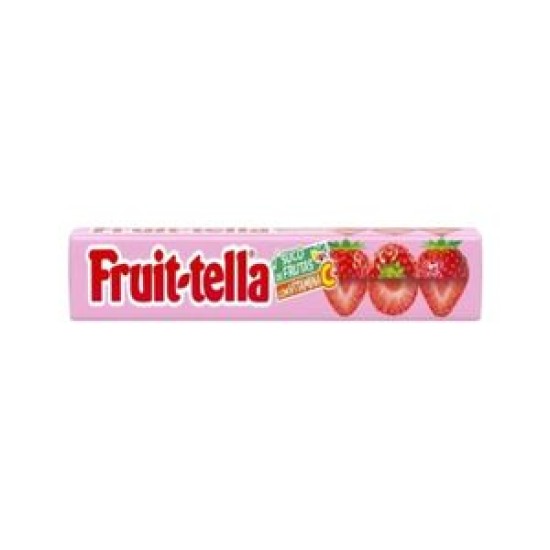 BALA FRUITTELLA MASTIGAVEL MORANGO 40 G