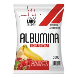 ALBUMINA HEALTH LABSORVENTE MORANGO C/BANANA 500G