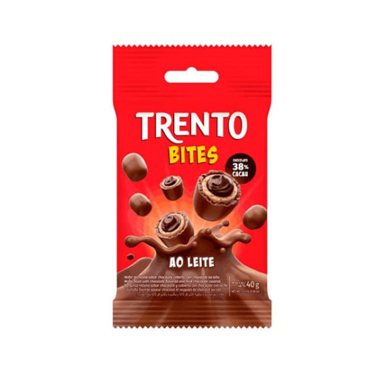 WAFER TRENTO MINI BITES AO LEITE 40G