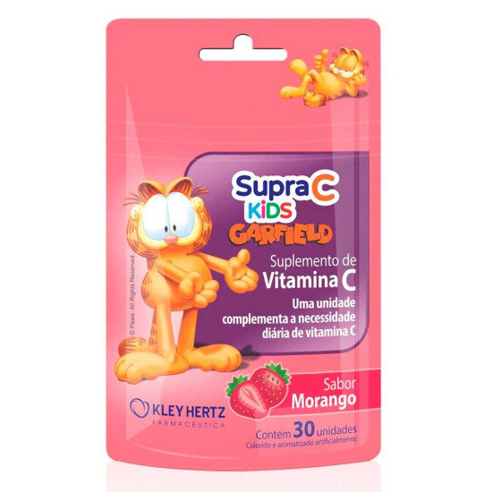 SUPRA C KIDS MORANGO SACHE COM 30 GOMAS
