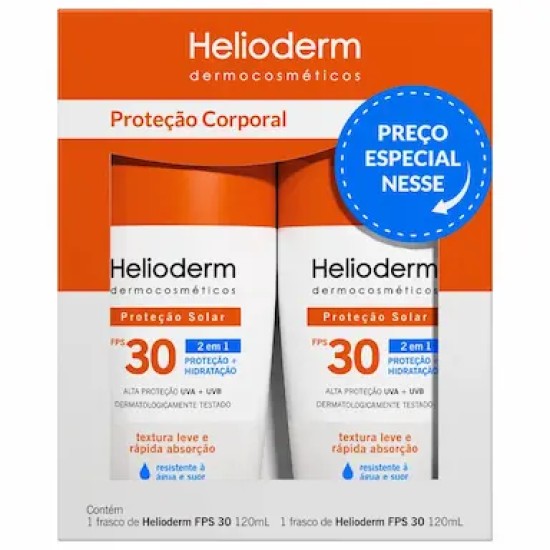 KIT HELIODERM SUNCARE FPS 30 120G