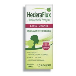 HEDERAFLUX CEREJA XAROPE COM 100 ML
