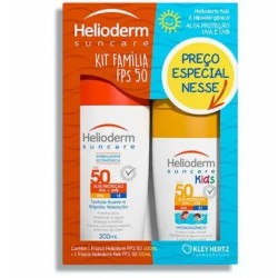 KIT FAM HELIODERM SUNCARE PROTETOR SOL FPS50 C/200ML +KIDS