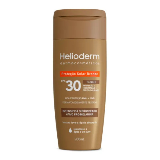 PROTETOR SOLAR BRONZE HELIODERM FPS 30 120ML
