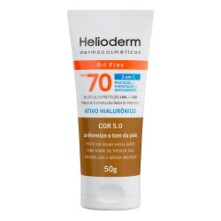 PROTETOR SOLAR HELIODERM FACIAL COR 5.0 FPS 70 COM 50G