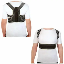 CORRETOR POSTURAL COM AJUSTE TRIPLO PRETO P - BC0086-A