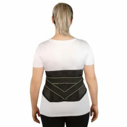 CINTA LOMBAR COM HASTE AJUSTE DUPLO PRETO M - BC0906-B