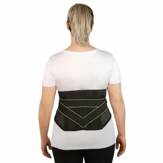 CINTA LOMBAR COM HASTE AJUSTE DUPLO PRETO G - BC0906-C