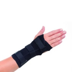 ORTESE CURTA TALA PUNHO BILATERAL PRETO PP - BC0656-AAP