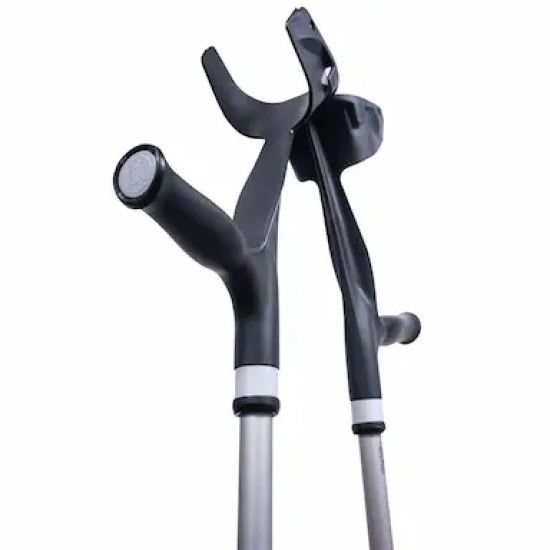 MULETA CANADENSE MERCUR ALUMINIO PRETA FIXA AJUSTAVEL BC1560