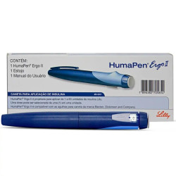 CANETA PARA INSULINA HUMAPEN ERGO II AZUL