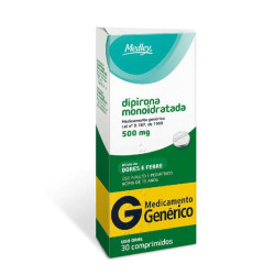 DIPIRONA SODICA 500MG COM 30 CAPSULAS MEDLEY