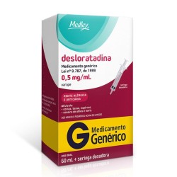 DESLORATADINA 0,5MG XPE C/60 ML MEDLEY