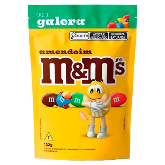 CHOCOLATE M&M POUCH AMENDOIM 132G