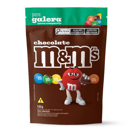 CHOCOLATE M&M POUCH AO LEITE 132G