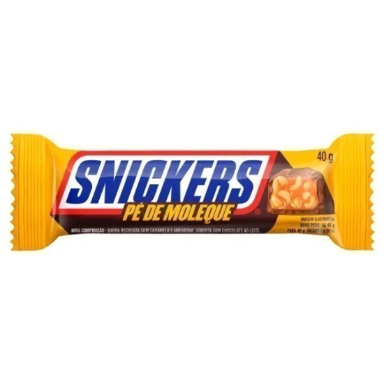 CHOCOLATE SNICKERS PE DE MOLEQUE 40G