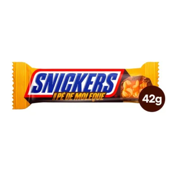 CHOCOLATE SNICKERS PE DE MOLEQUE 42G