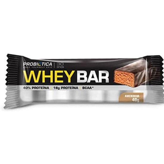 WHEY BARRA LOW CARB AMENDOIM COM 40G