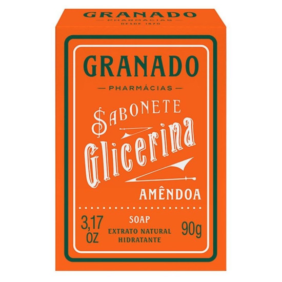 SABONETE GRANADO GLICERINA AMENDOAS 90G