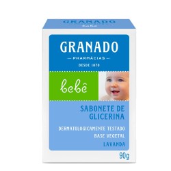 SABONETE GRANADO GLICERINA BEBE LAVANDA C/90 G