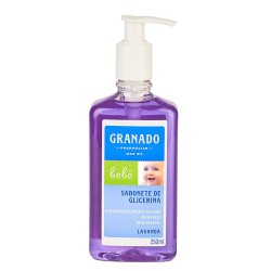 SABONETE LIQUIDO GRANADO GLICERINA BEBE LAVANDA C/250ML
