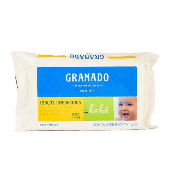 LENCO UMEDECIDO GRANADO HIPOALERGICO S/ACOOL 50UNID