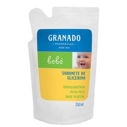 SABONETE LIQUIDO GRANADO GLICERINA BEBE TRADICIONAL REFIL C/250 ML