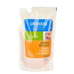 SABONETE LIQUIDO GRANADO GLICERINA BEBE CAMOMILA REFIL C/250 ML