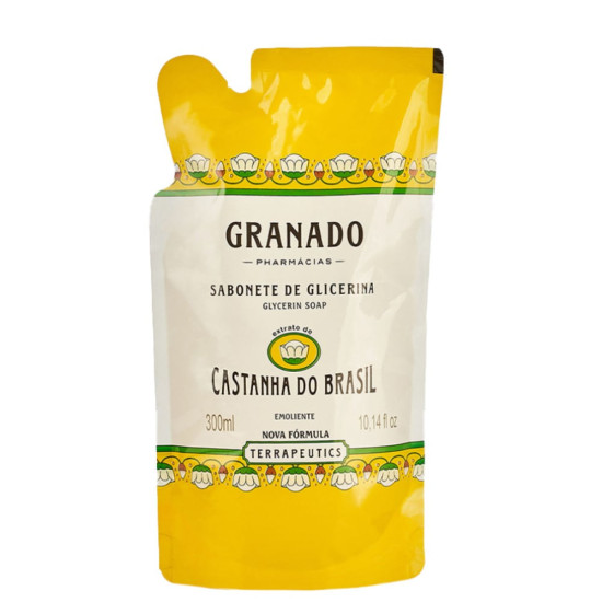 SABONETE LIQUIDO GRANADO TERRAPEUTICS CASTANHA DO BRASIL REFIL 300ML