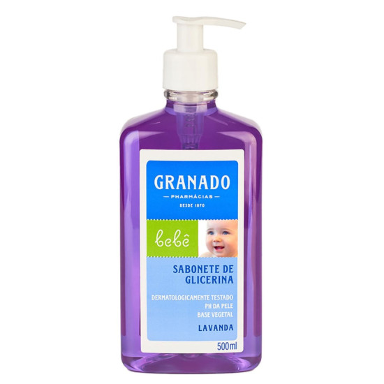 SABONETE LIQUIDO GRANADO BEBE LAVANDA 500ML