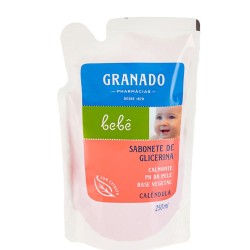 SABONETE REFIL GLICERINA GRANADO BEBE CALENDULA 250ML