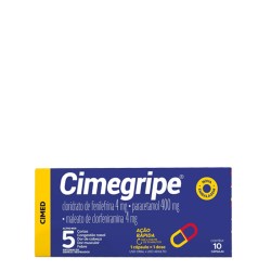 CIMEGRIPE 400+4+4MG C/10 CAPSULAS