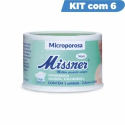 FITA CIRURGICA MICROPOROSA MISSNER BRANCO 2,5 CM X 4,5 M